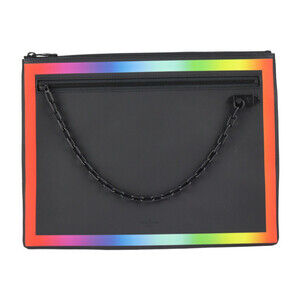 LOUIS VUITTON Black Clutch Bag
